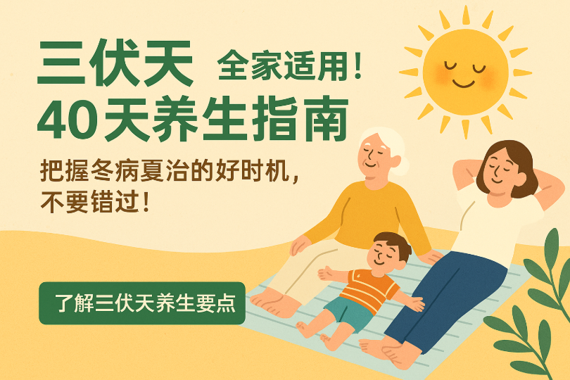 2025年三伏天养生全攻略｜40天回春调养指南（适合全年龄段）